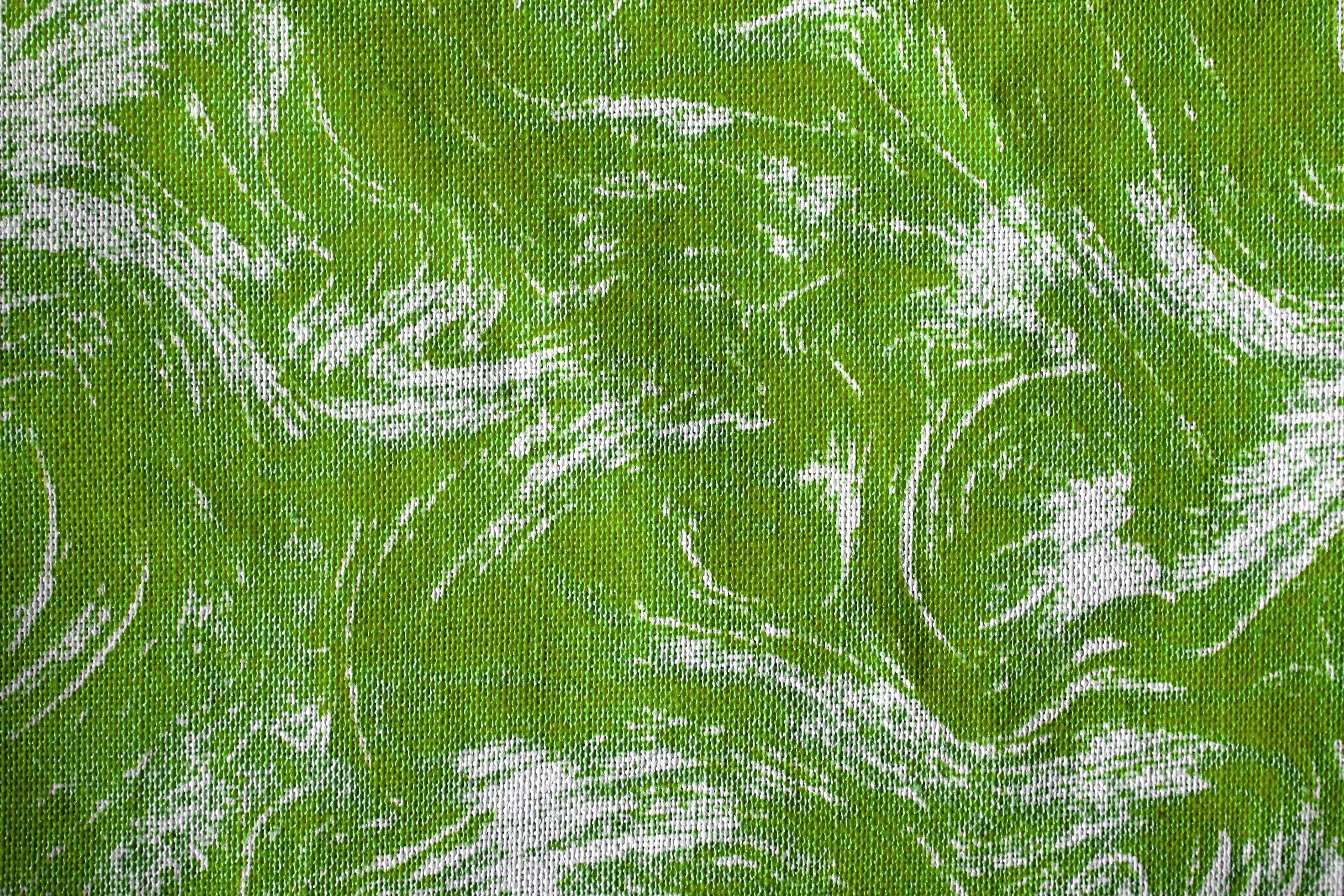 Fabric Green Swirl Texture