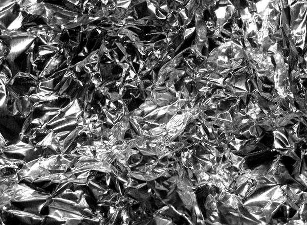 Fabulous Crumpled Silver Foil Texture