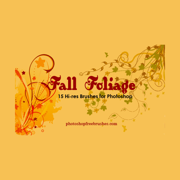 Fall foilage Brushe For Photoshop