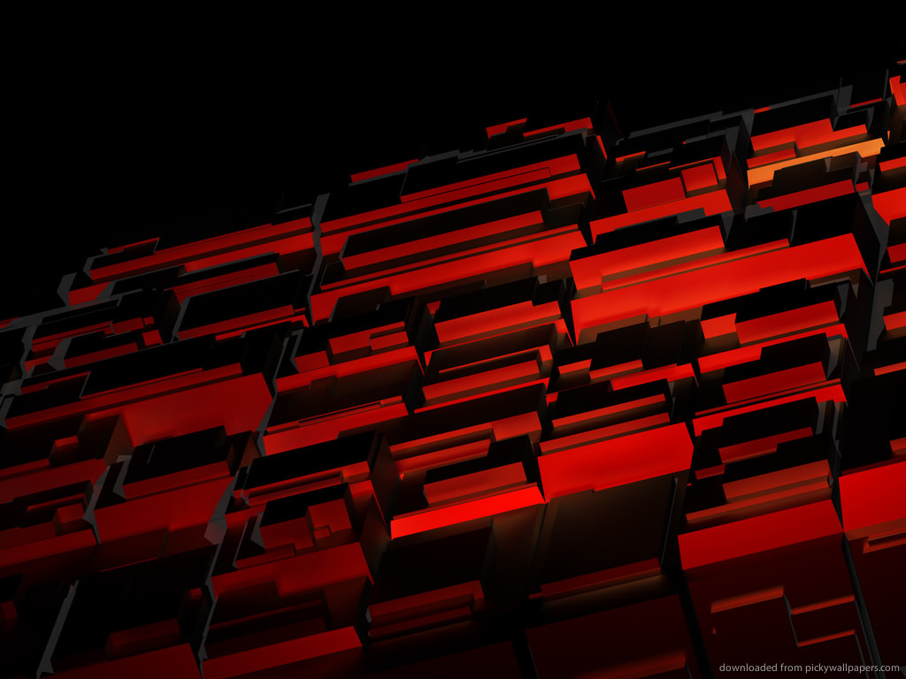 Flat Red & Black Wallpaper