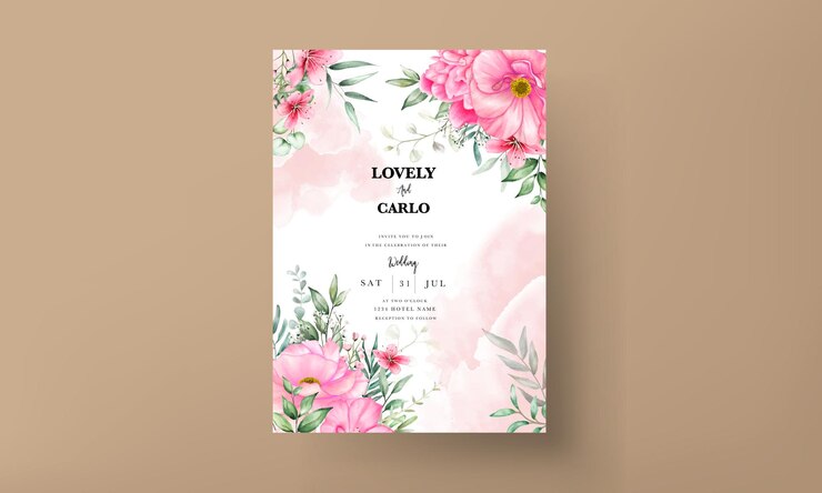 Floral Engagement Party Invitation