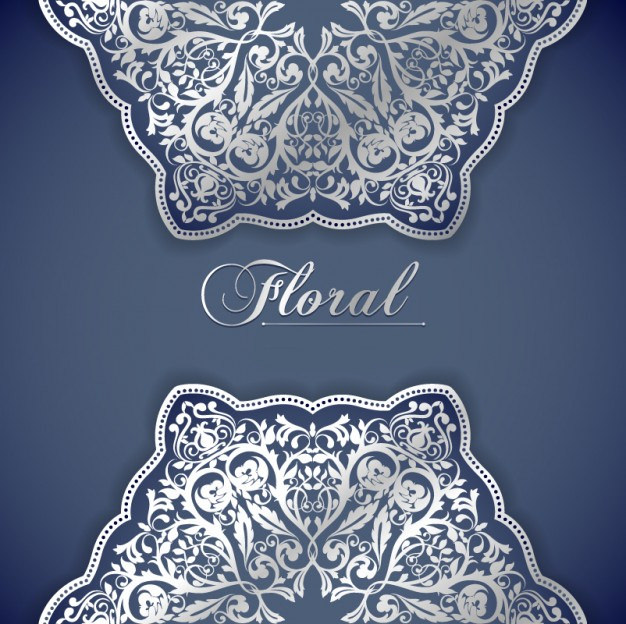 Floral Lace Pattern Invitation