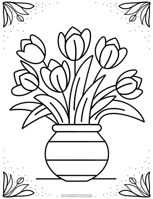 Flower Coloring Pages