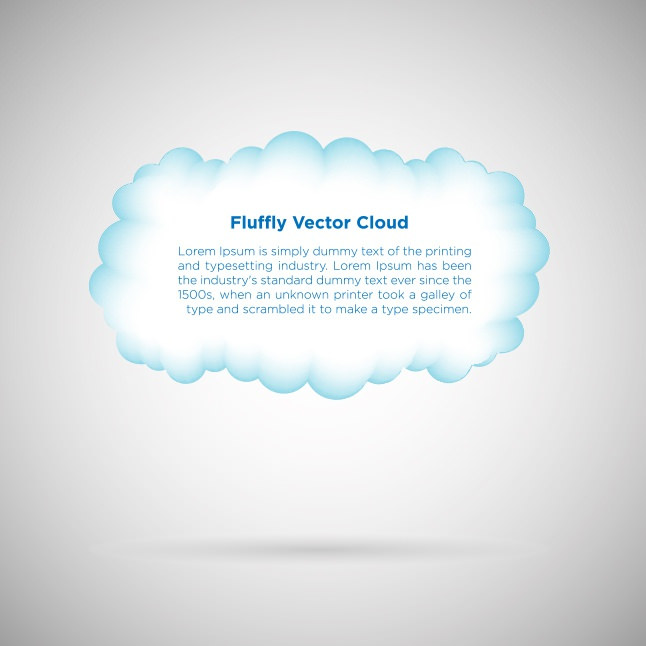 Fluffy Cloud Vector For Download