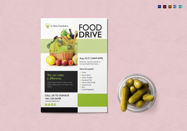 Food Drive Flyer Template