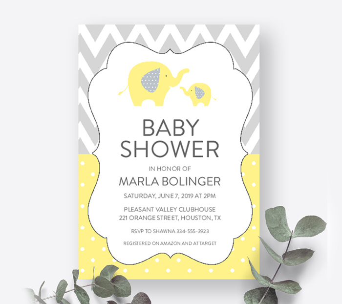 Free Baby Shower Invitation Template