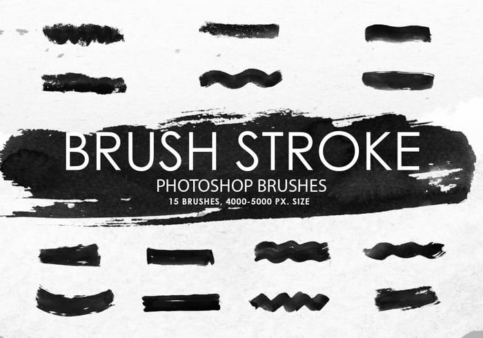 Free Brush Stroke Shapes Photoshop Brushes