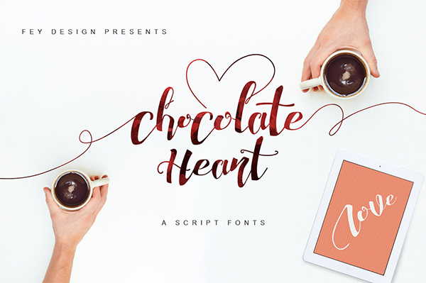 Free-Chocolate-Heart-Script-Font