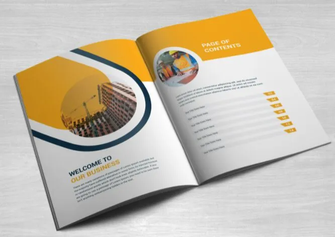 Free Construction Company Profile Brochure