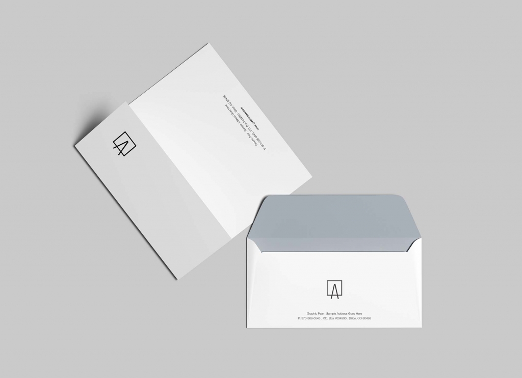 Free Envelope & Letterhead Mockup (PSD)