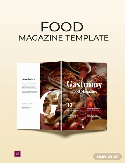 free food magazine template