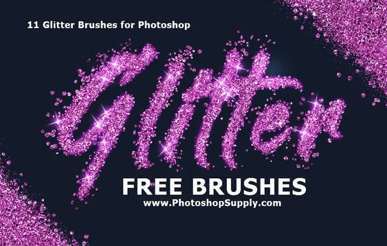 Free Glitter Brushes Photoshop