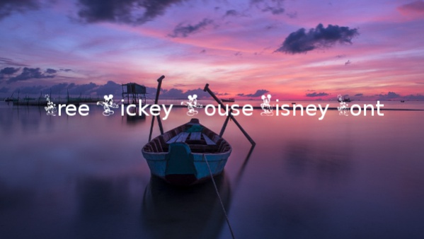 Free Mickey Mouse Disney Font