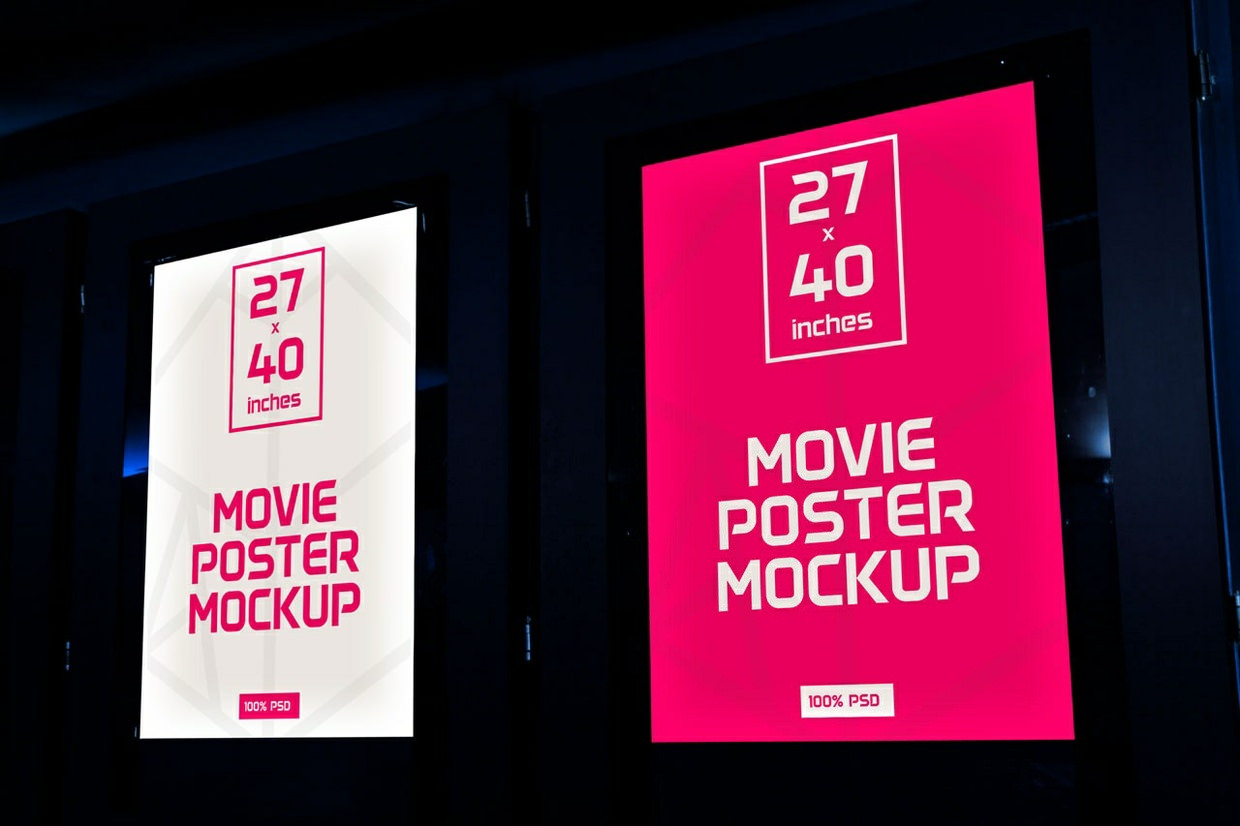 Free Movie Poster Mockup