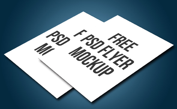 Free PSD Flyer Mockups