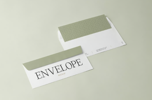 Free Perspective Envelope Mockups