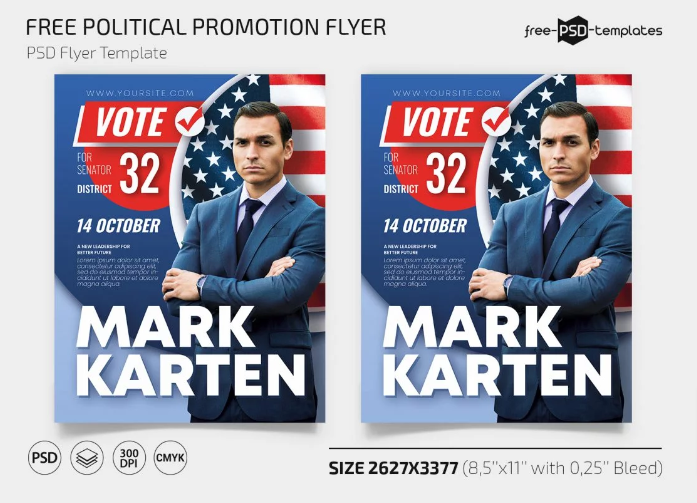 Free Political Promotion Flyer Template