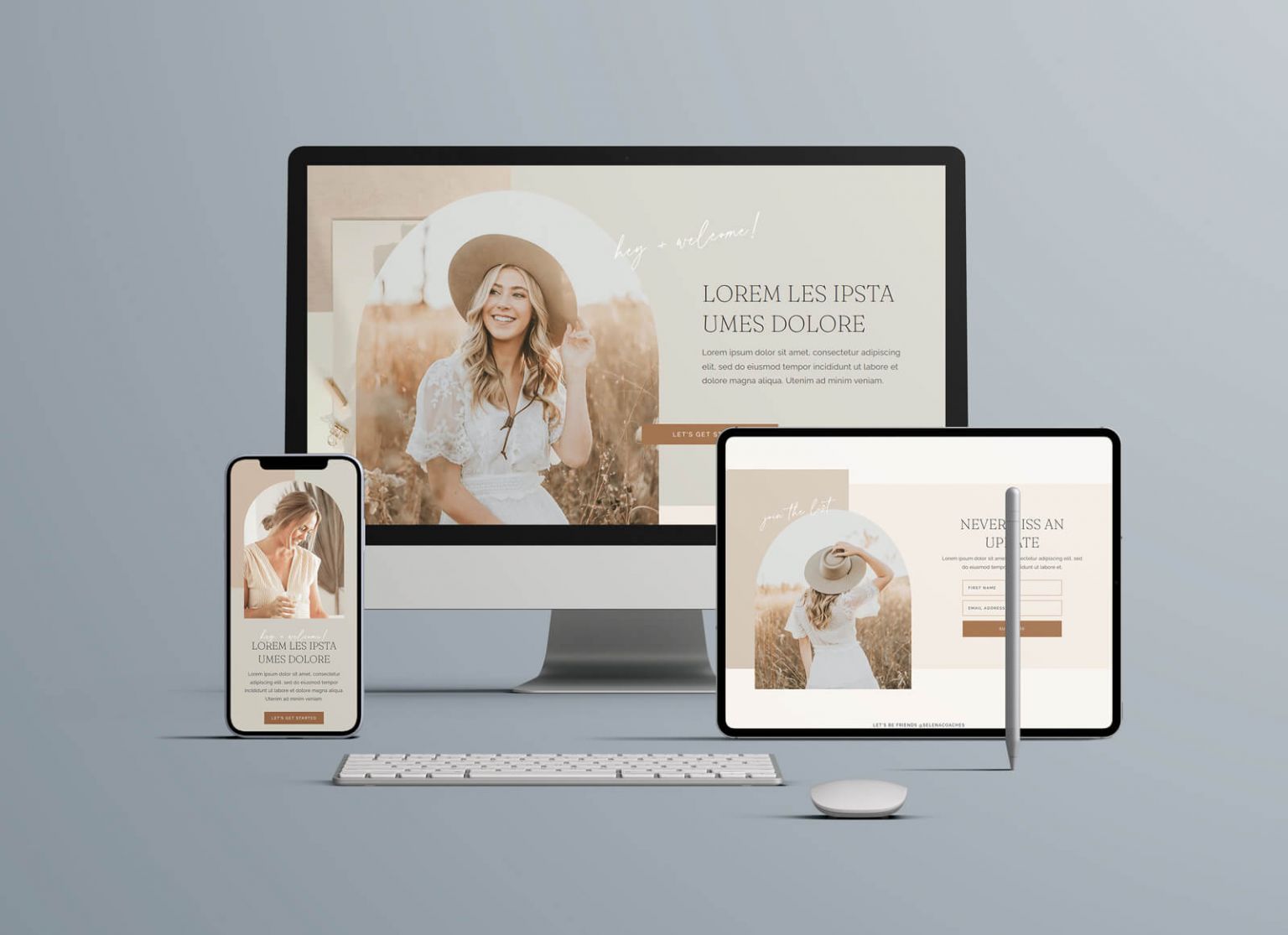 Free Responsive Website Design Mockup PSD 