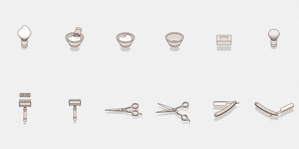 Free Set of Barber icons