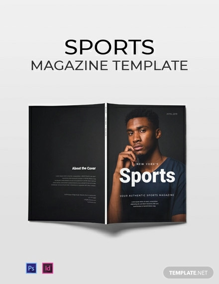 free sports magazine template