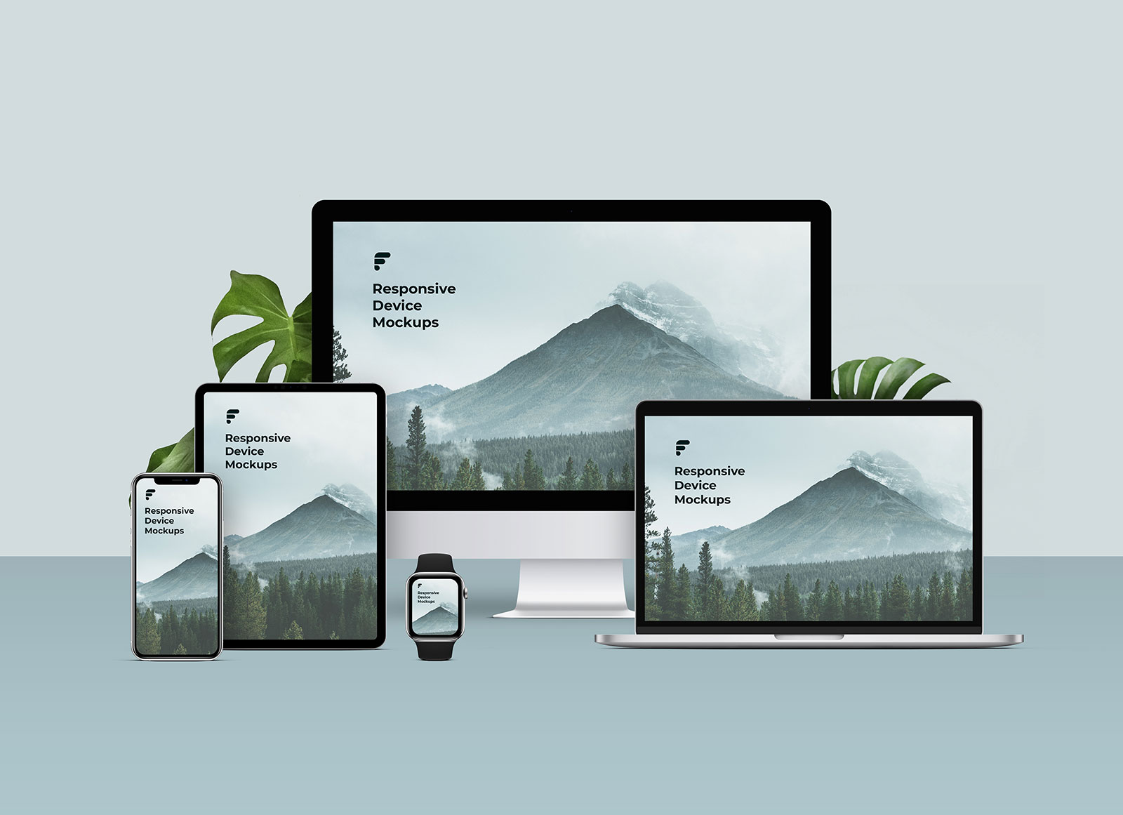 Free UHD Responsive Website Design Mockup PSD