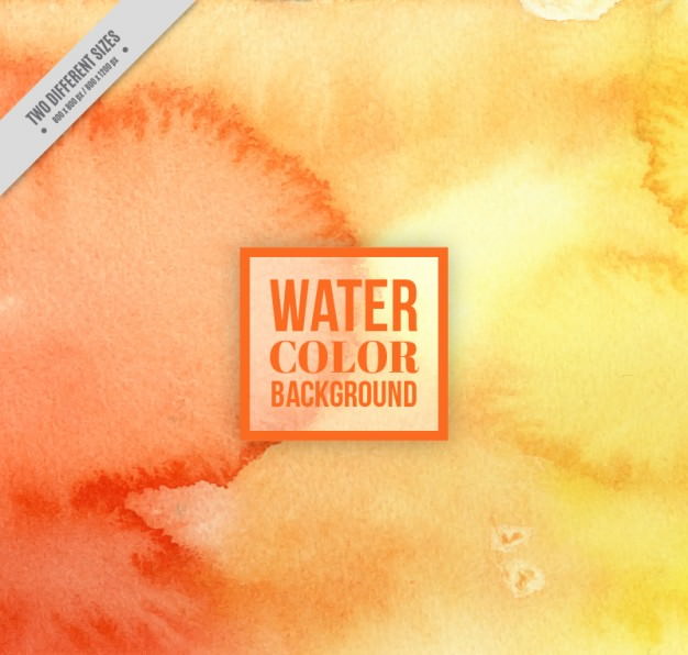 Free Vector Orange Watercolor Background