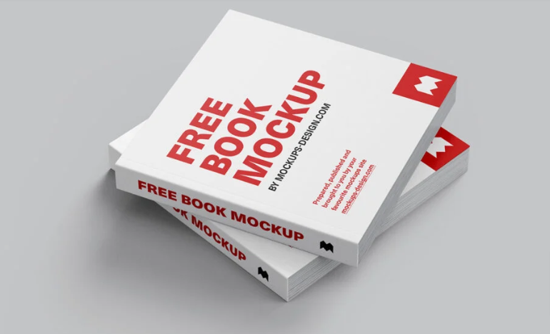 Free Versatile Square Book Mockup (PSD)