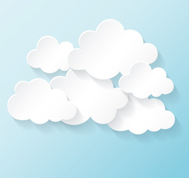 Free White Clouds Vector Collection