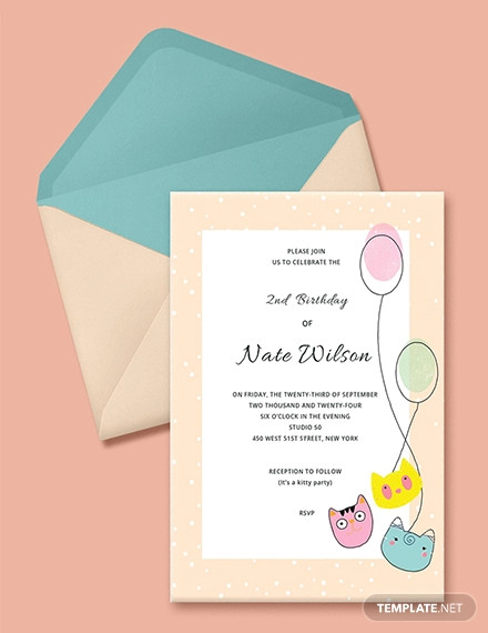 free kitty party invitation template