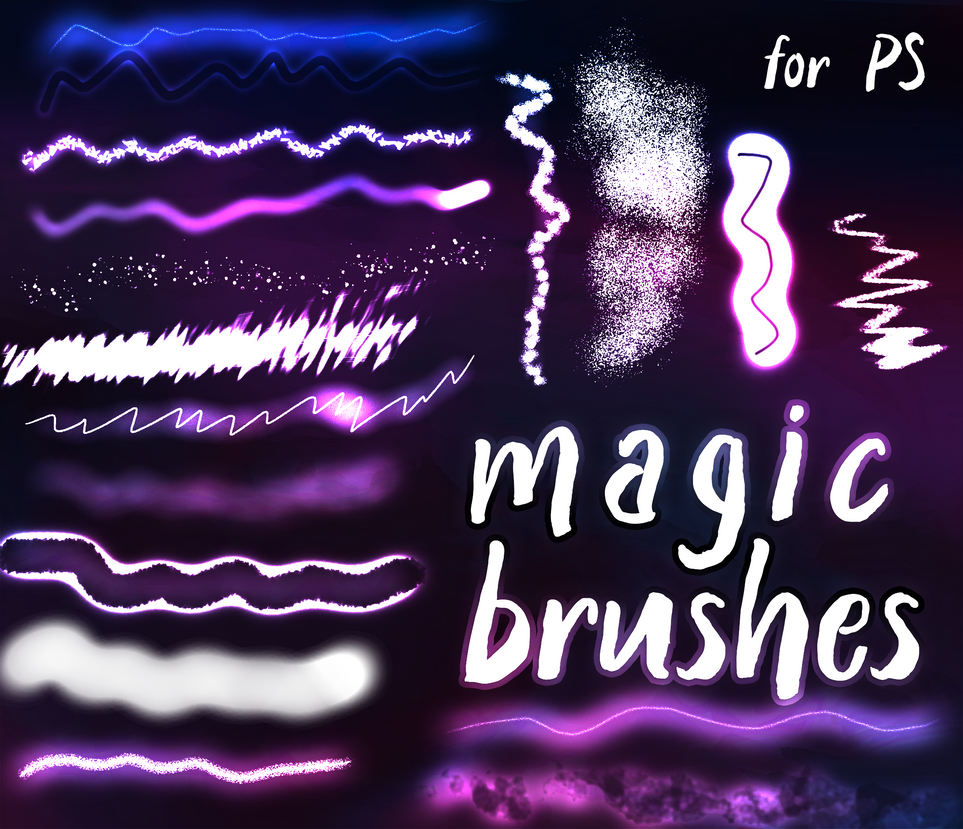 Free magic glow brushes for photoshop