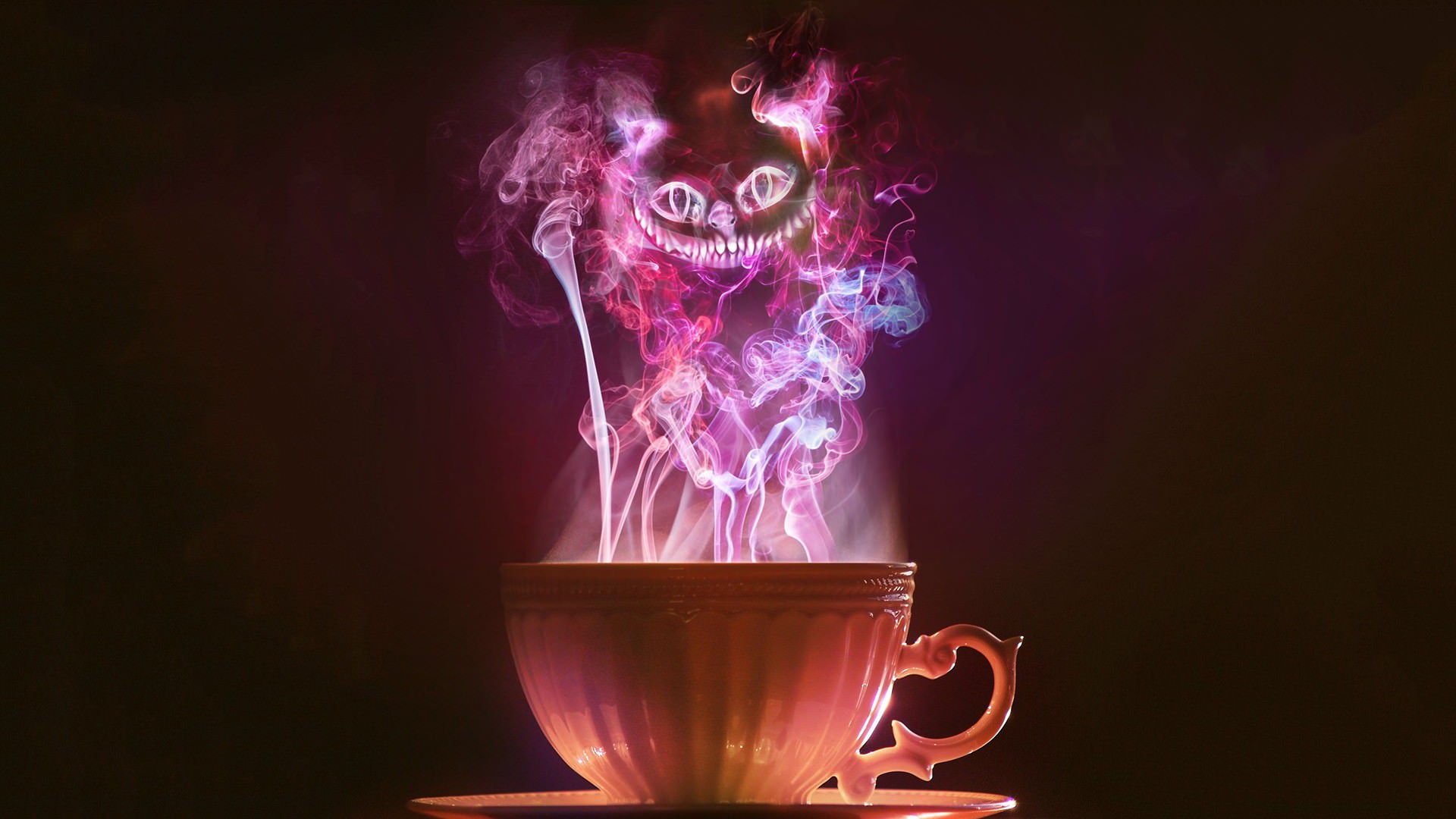 Funky Smoke For Coffee Background