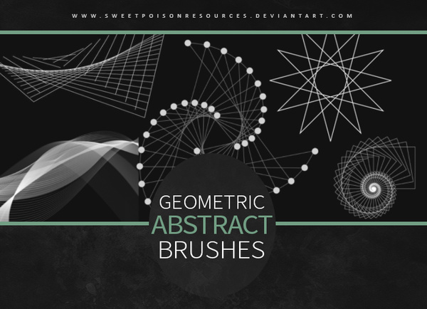 Geometric Abstract Photoshop Brushes