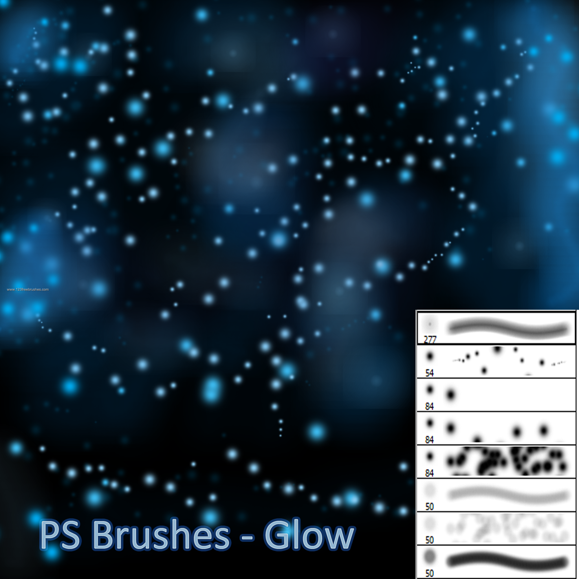 Glow Free Photoshop Brush Download