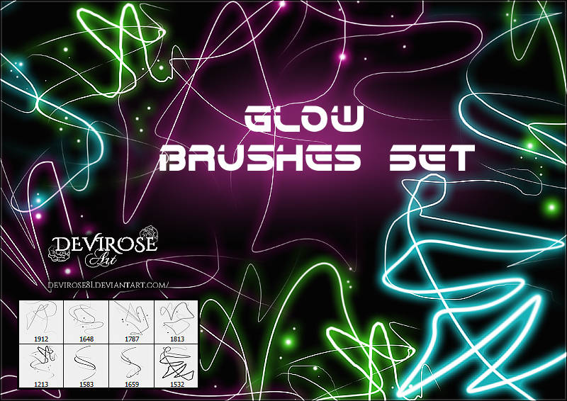 Glow Lines Brush Set