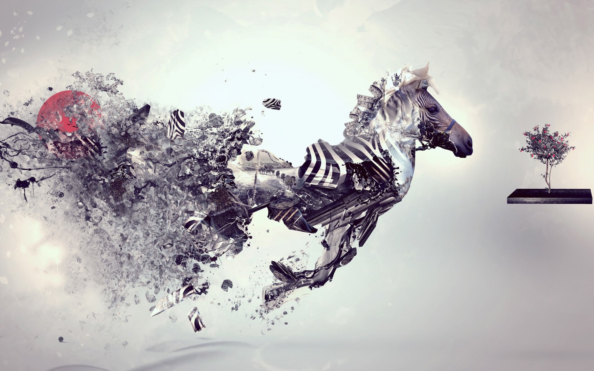 HD Zebra Artistic Wallpaper For Free