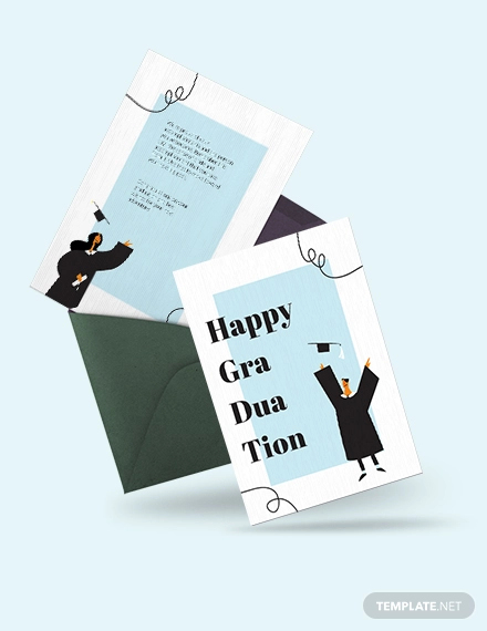 happy graduation card template