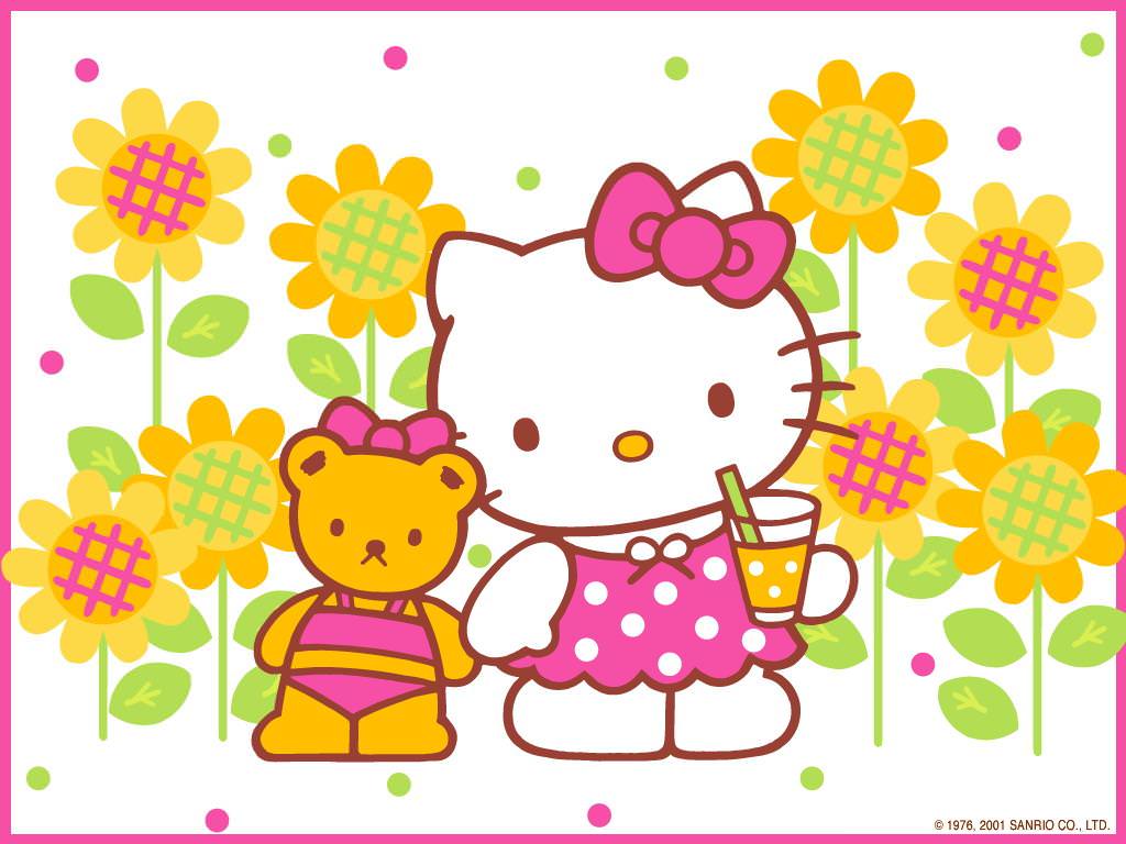 Hello Kitty Thanksgiving Background Wallpaper