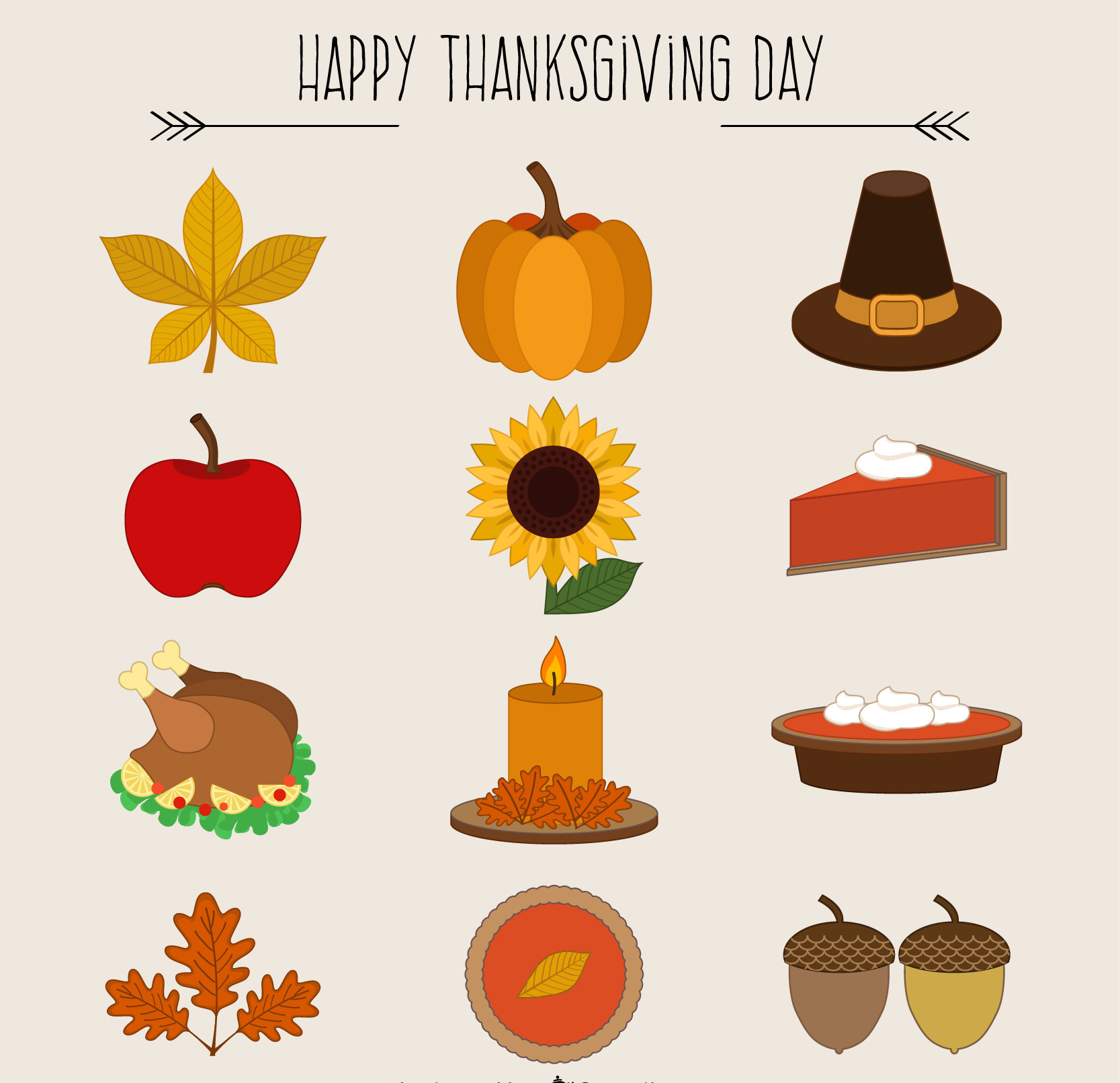 High Quality Happy Thanksgiving Icons