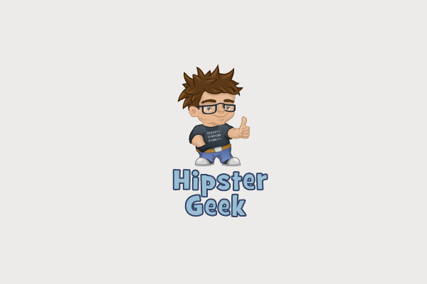 Hipster Geek Logo For Download