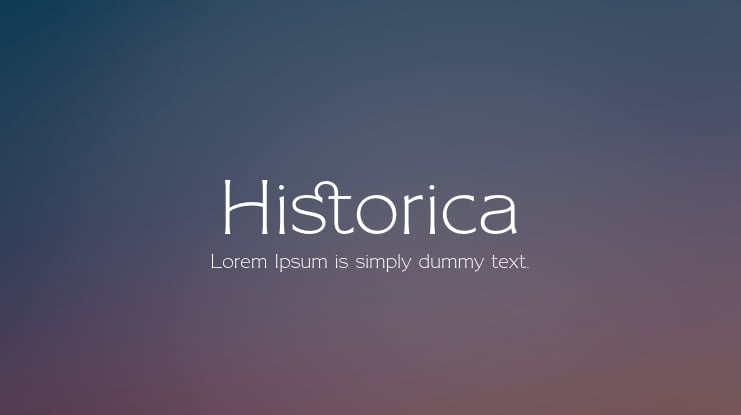 Historica Font for Free