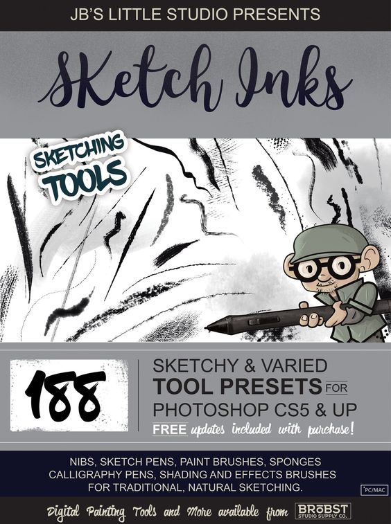 INK brushes for Photoshop