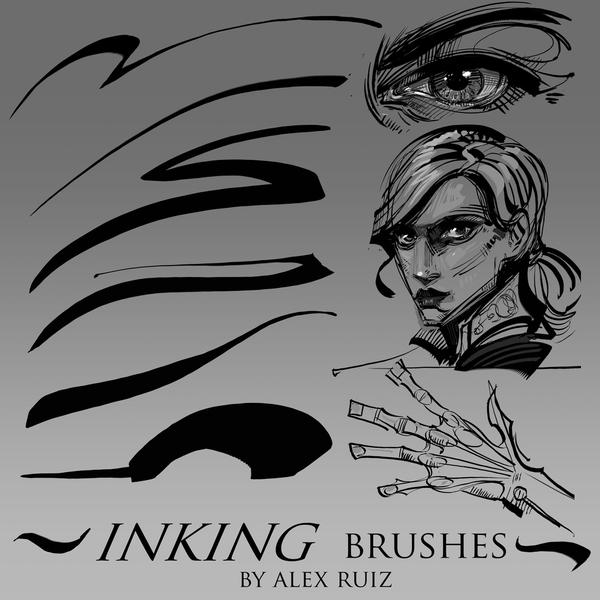 Inking Sketch Brushes