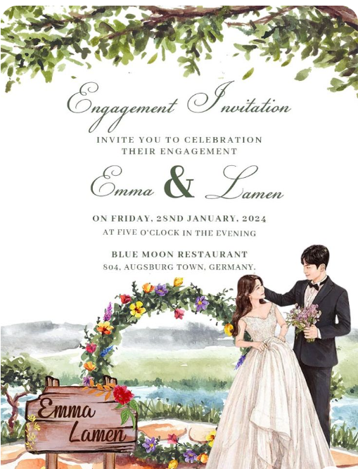 Invitation Card for Engagement