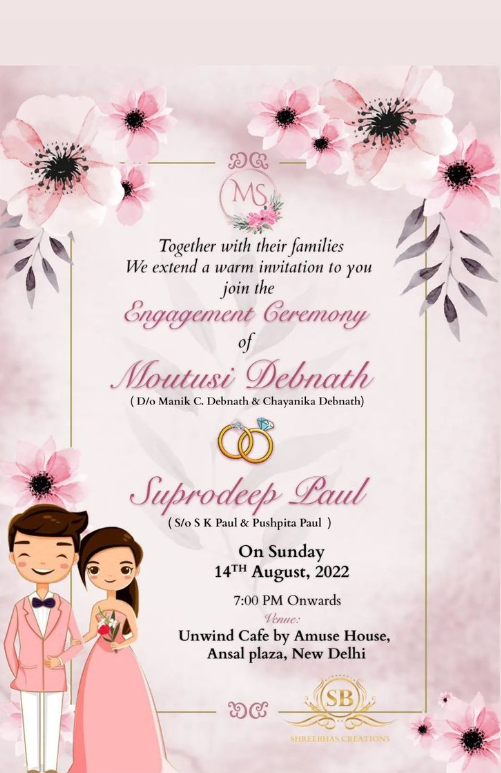 Invitation for Engagement Ceremony