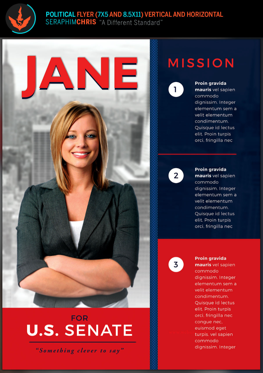 Jane Political Flyer and Mailer Template