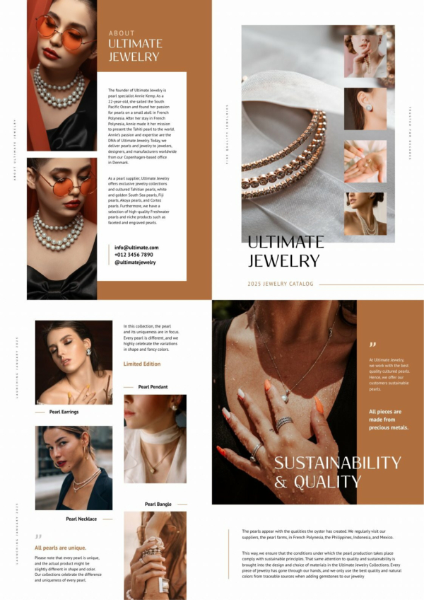 Jeweler & Jewelry Brochure Template