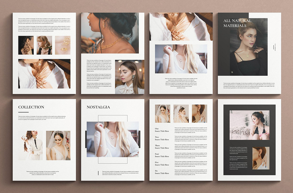 Jewelry Fashion Lookbook Template