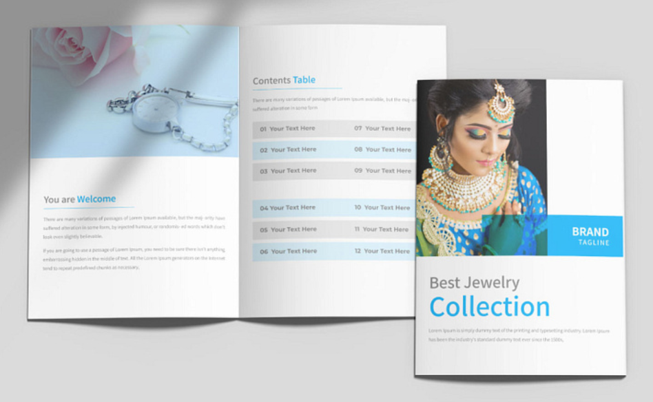 Jewelry Product Business Bi-fold Brochure