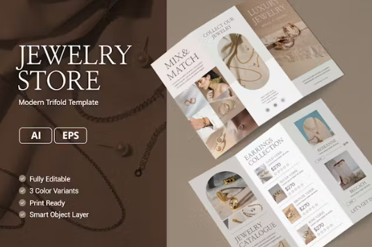 Jewelry Store Brochure Design