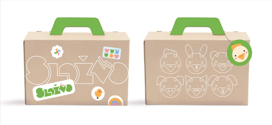 Kids Wooden Toys Design Packaging